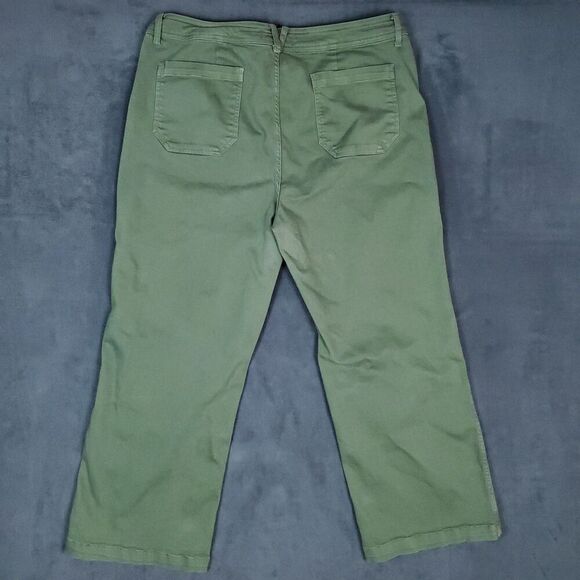 Vineyard Vines Pants Womens 36 Green High Rise Wide Leg Casual Stretch Modern - Picture 2 of 14
